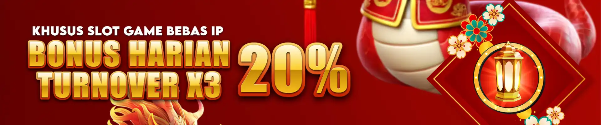 BONUS DEPOSIT HARIAN 20% KHUSUS SLOT